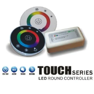 LED RGB Touch Fernbedienung 2.4G Rund + Strip Controller