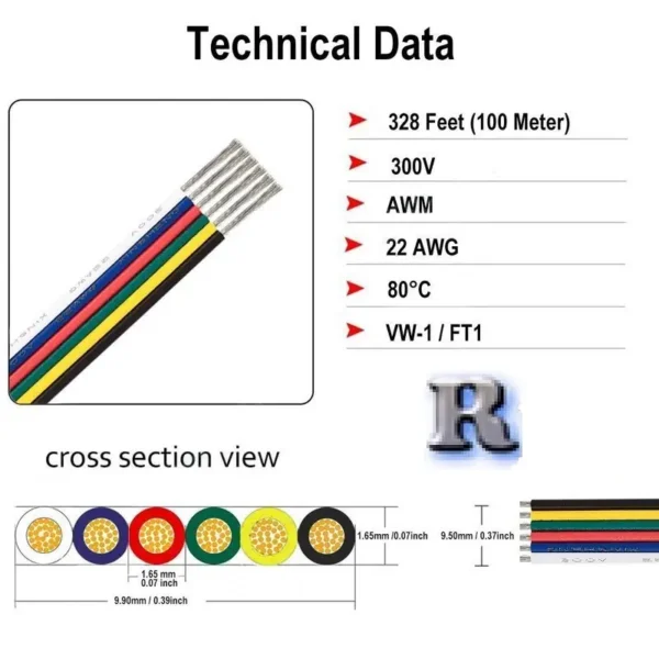 6 PIN Kabel 6 Polig Anschluss 6 Adrig