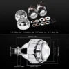 Bi-Xenon H1 H4 Reflektor 1.8 Zoll mit Zubehör