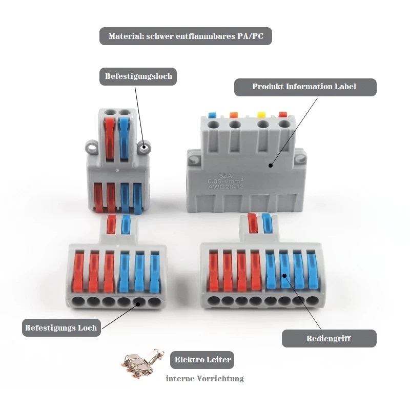 SPL Serie Quick Schnell Draht Kabel Verbinder Verteiler