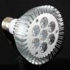LED Pflanzenlampe 4 Band Spektrum E27 21W 7x3W Grow Light