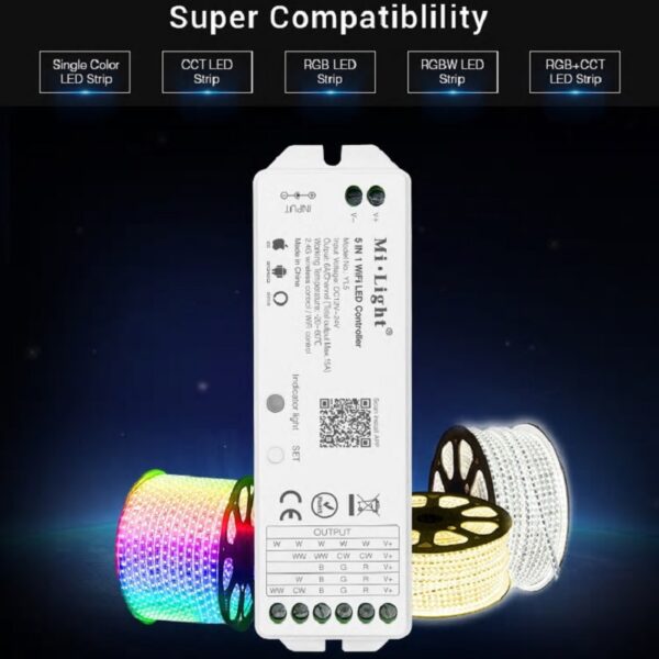 LED Strip Controller 5in1 RGB+CCT 2.4G WiFi Mi-Light YL5