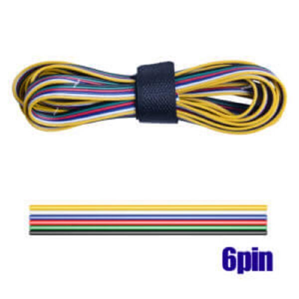 100m LED Kabel 6 PIN Anschluss Verlängerung Litze 6 polig 22AWG