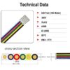 100m LED Kabel 6 PIN Anschluss Verlängerung Litze 6 polig 22AWG