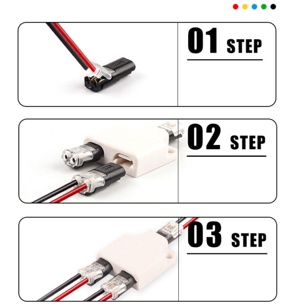 Terminal Splitter Box Kabel Draht 22-20AWG Verbinder Stecker Audio Beleuchtung