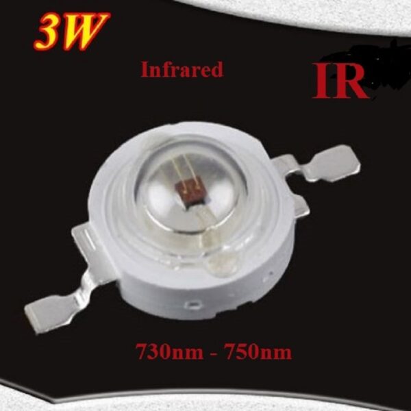 3W LED Emitter Chip IR Infrarot 730nm-750nm 2.2V-2.4V 700mA Epistar