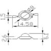 3W Led Emitter Chip Tiefen Blau 430nm-450nm 3.4V 3.6V 700mA High Power Epistar