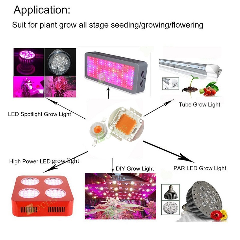 3W Grow Full Spectrum Led Emitter Chip 380-840nm 700mA 11 3W Grow Full Spectrum Led Emitter Chip 380-840nm 700mA