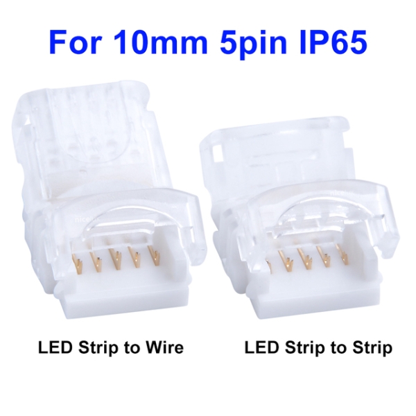 5 PIN LED Verbinder Strip zu Strip Eckverbinder Streifen an Kabel Anschluss Stecker