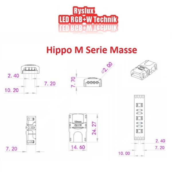 5 PIN LED Verbinder Strip zu Strip Eckverbinder Streifen an Kabel Anschluss Stecker