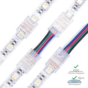 5 PIN LED Verbinder Strip zu Strip Eckverbinder Streifen an Kabel Anschluss Stecker