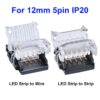 5 PIN LED Verbinder Strip zu Strip Eckverbinder Streifen an Kabel Anschluss Stecker