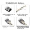 LED Verbinder Eckverbinder Strip zu Strip Kabel an Streifen 2 4 5 6 Pin 10/12 mm 4 LED Verbinder Eckverbinder Strip zu Strip Kabel an Streifen 2 4 5 6 Pin 10/12 mm