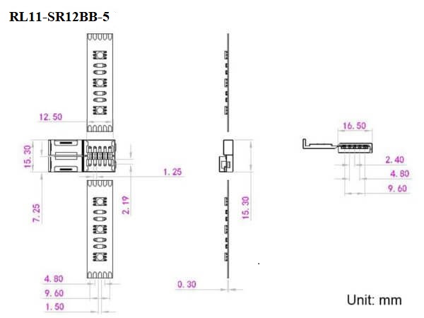 5 PIN LED Strip Verbinder Steckverbinder Stecker für 12mm breite Streifen RGBW