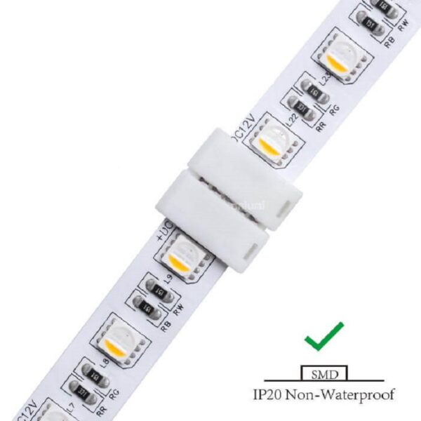 5 PIN LED Strip Verbinder Steckverbinder Stecker für 12mm breite Streifen RGBW