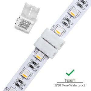 5 PIN LED Strip Verbinder Stecker für 12mm breite Streifen RGBW