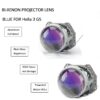 Bixenon Reflektor Projektor Linse Blau für Hella 3R G5 Scheinwerfer D1S D2H D3S D4S