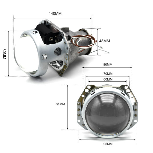 3 Zoll Bi-Xenon H7 D2S D2H HID Projektor Objektiv Reflektor Linse