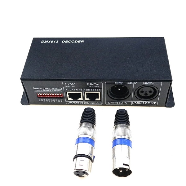 LED DMX 512 Decoder Controller RGB 3 Kanal 24A 12V 24V PWM Dimmer 7 LED DMX 512 Decoder Controller RGB 3 Kanal 24A 12V 24V PWM Dimmer