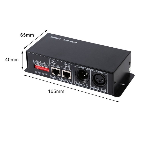 LED DMX 512 Decoder Controller RGB 3 Kanal 24A 12V 24V PWM Dimmer 5 LED DMX 512 Decoder Controller RGB 3 Kanal 24A 12V 24V PWM Dimmer