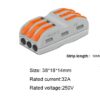 2-3 PIN Verbindungsklemme Lüsterklemme Push-In Kabelverbinder