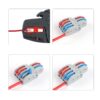 SPL42 Push-In Kabelverbinder 2 zu 4 PIN Draht Kabel Splitter