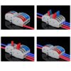 SPL42 Push-In Kabelverbinder 2 zu 4 PIN Draht Kabel Splitter