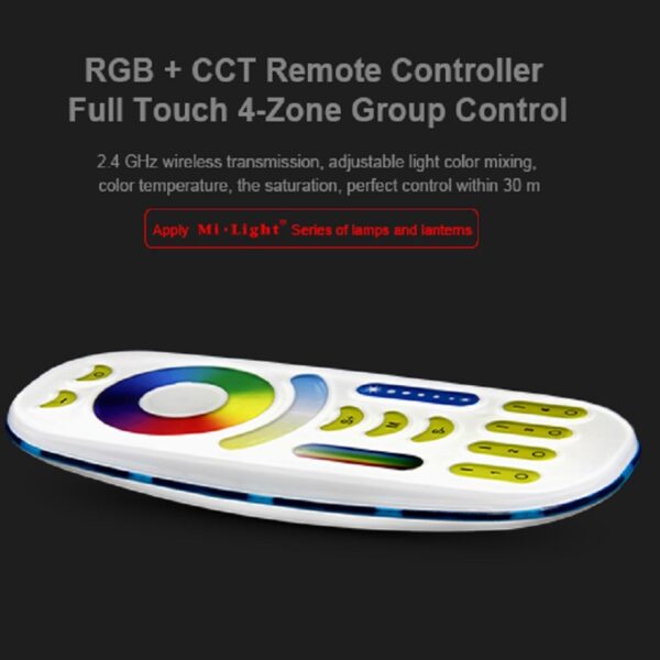 LED Fernbedienung RGB+CCT 4 Zonen RF 2.4G Kabellos MiLight