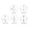 LED Fernbedienung mit Controller Dimmer RGBW RGB+CCT Streifen 2.4G WiFi Wlan