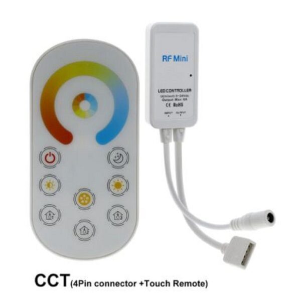 LED Fernbedienung mit Controller Dimmer RGBW RGB+CCT Streifen 2.4G WiFi Wlan