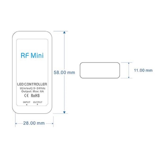 LED Fernbedienung mit Controller Dimmer RGBW RGB+CCT Streifen 2.4G WiFi Wlan
