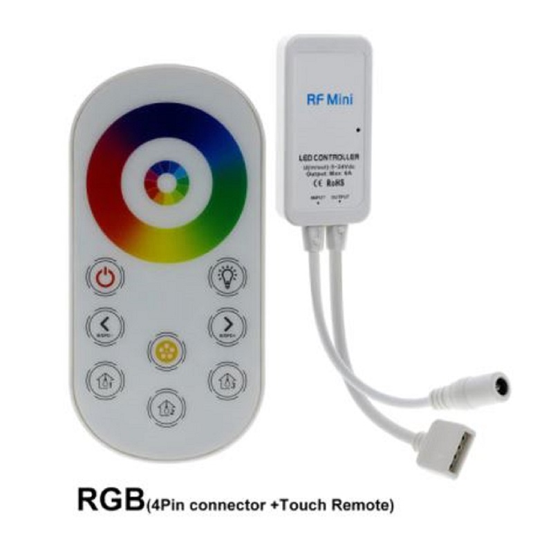 LED Fernbedienung mit Controller Dimmer RGBW RGB+CCT Streifen 2.4G WiFi Wlan