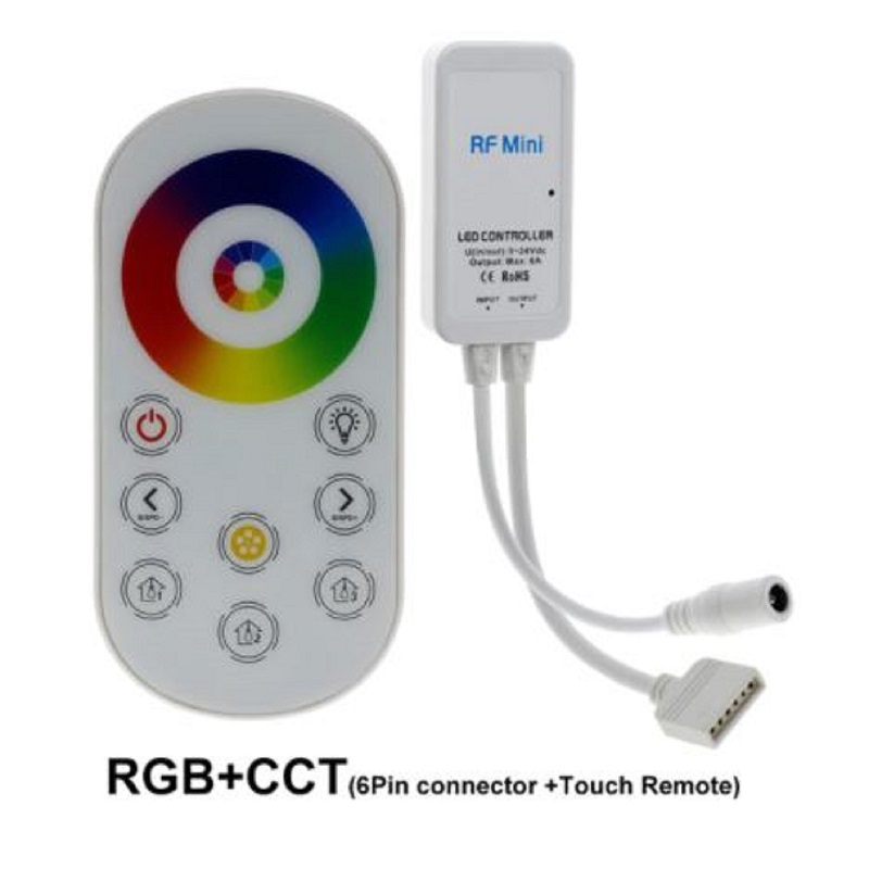 LED Fernbedienung mit Controller Dimmer RGBW RGB+CCT Streifen 2.4G WiFi Wlan