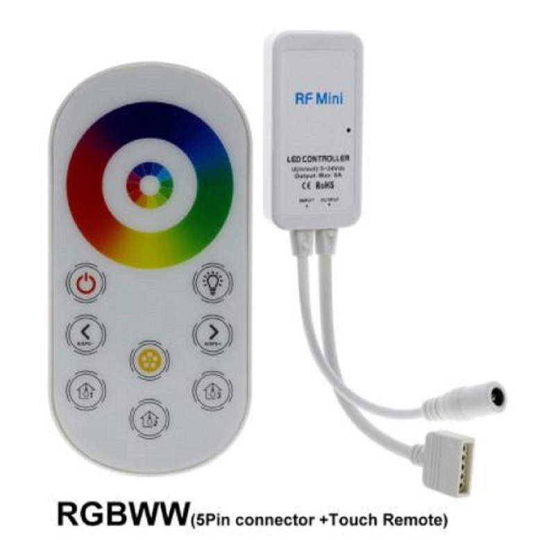 LED Fernbedienung mit Controller Dimmer RGBW RGB+CCT Streifen 2.4G WiFi Wlan
