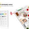 LED RGB+CCT Touch Panel WIFI 4 Zone Controller 2.4G MiBoxer T4