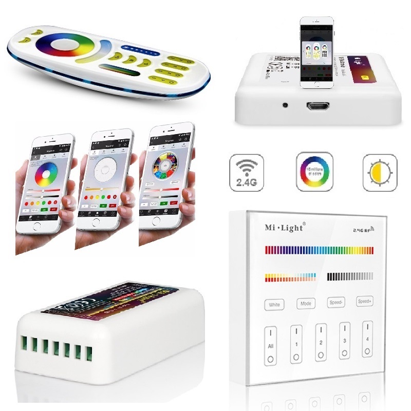 LED Strip Controller RGB+CCT 5 Kanal Streifen 6 polig MiBoxer MiLight 5 LED Strip Controller RGB+CCT 5 Kanal Streifen 6 polig MiBoxer MiLight