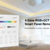 LED Wandschalter Kabellos Touch Panel RGB+CCT 4 Zonen 2.4G MiLight B4