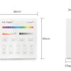 LED Wandschalter Kabellos Touch Panel RGB+CCT 4 Zonen 2.4G MiLight B4