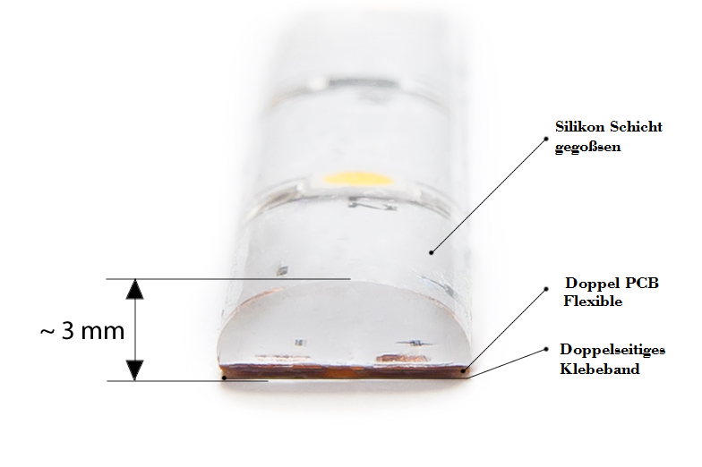 24V LED Streifen Kaltweiss 6500K SMD 5050 IP65 Wasserdicht 300 Leds dimmbar 6 24V LED Streifen Kaltweiss 6500K SMD 5050 IP65 Wasserdicht 300 Leds dimmbar