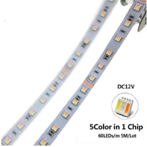 LED Strip 5in1 RGB CCT RGBWW 300 Leds SMD 5050 60leds/m Streifen