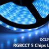 5m LED Strip 5in1 RGB+CCT 24V SMD 5050 60leds/m Streifen dimmbar